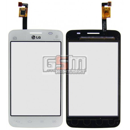 Тачскрин для LG E445 Optimus L4 Dual SIM, белый