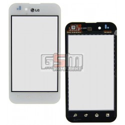 Тачскрин для LG P970 Optimus Black, белый Тачскрин для LG P970 Optimus Black, белый