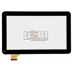 Тачскрин (сенсорный экран, сенсор) для китайского планшета 10.1, 45 pin, с маркировкой HK10DR2438-V01, XF20141216, для Oysters T12 3G, Turbopad 1014 New, Jeka JK-103 10.1 3G, размер 257*159 мм, черный
