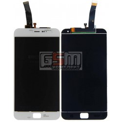 Дисплей для Meizu MX4 Pro 5.5", белый, с сенсорным экраном (дисплейный модуль)