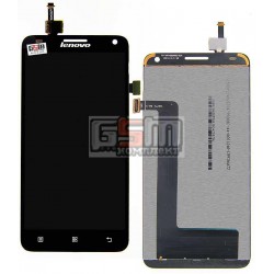 Дисплей для Lenovo S580, черный, с сенсорным экраном (дисплейный модуль)