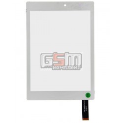 Тачскрин (сенсорный экран, сенсор) для китайского планшета 7.85, 41 pin, с маркировкой ACE-CG7.8A-303 TYT, ACE-CG7.8B-303 TYT, ACE-CG7.8С-318, XY FPDC-0304A FHX, для Prestigio MultiPad 4 PMP7079D 3G, размер 197*135 мм, белый
