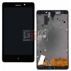 Дисплей для Nokia XL Dual Sim, черный, с сенсорным экраном (дисплейный модуль), с передней панелью, передняя панель с разборки Дисплей для Nokia XL Dual Sim, черный, с сенсорным экраном (дисплейный модуль), с передней панелью, передняя панель с разборки