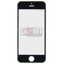 Скло дисплея для iPhone 5, iPhone 5C, iPhone 5S, iPhone SE, чорне