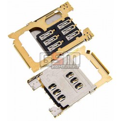 Коннектор SIM-карты для Nokia 202 Asha, 203 Asha, 300 Asha, 311 Asha, 7230 Коннектор SIM-карты для Nokia 202 Asha, 203 Asha, 300 Asha, 311 Asha, 7230