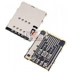 Коннектор SIM-карты для Samsung S5250, S5750; планшетов Samsung P5100 Galaxy Tab2 , P6800 Galaxy Tab , P7500 Galaxy Tab, P7510 G