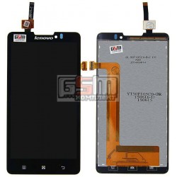 Дисплей для Lenovo P780, черный, с сенсорным экраном (дисплейный модуль), #YT50F105C0-GR/BL50F105W0-B-F