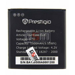 Аккумулятор для Prestigio MultiPhone 4040 Duo, оригинал, (Li-ion 3.7V 1500mAh) Аккумулятор для Prestigio MultiPhone 4040 Duo, оригинал, (Li-ion 3.7V 1500mAh)