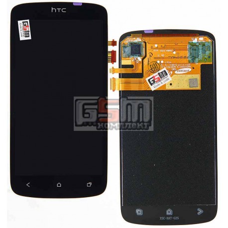 Дисплей для HTC G25, Z320e One S, Z560e One S, черный, с сенсорным экраном (дисплейный модуль)