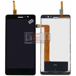 Дисплей для Lenovo S860, черный, с сенсорным экраном (дисплейный модуль)