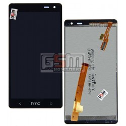 Дисплей для HTC Desire 600 Dual sim, Desire 606w, черный, с сенсорным экраном (дисплейный модуль)