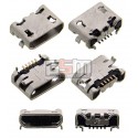 Коннектор зарядки Micro-USB для Fly IQ4405, IQ4413 Quad, 5 pin, original, тип-B, G4315010062LA
