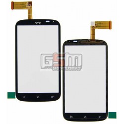 Тачскрин для HTC T328e Desire X, черный Тачскрин для HTC T328e Desire X, черный