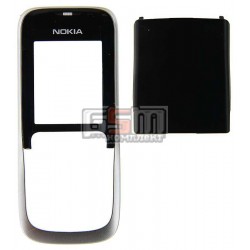 Корпус для Nokia 2630, серебристый, копия ААА, передняя и задняя панель Корпус для Nokia 2630, серебристый, копия ААА, передняя и задняя панель