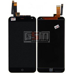 Дисплей для Meizu M1 Note, черный, с сенсорным экраном (дисплейный модуль)