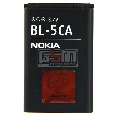 Аккумулятор BL-5CA для Nokia 100, 101, 1112, 1200, 1208, 1209, 1680c, (Li-ion 3.6V 850mAh)