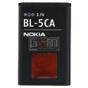 Аккумулятор BL-5CA для Nokia 100, 101, 1112, 1200, 1208, 1209, 1680c, Sigma X-Style 18 Track, Li-ion, 3,7 В, 700 мАч