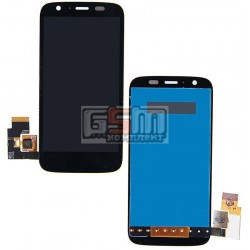 Дисплей для Motorola XT1032 Moto G, XT1033 Moto G, XT1036 Moto G, черный, с сенсорным экраном (дисплейный модуль)
