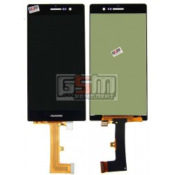 Дисплей для Huawei Ascend P7, черный, с сенсорным экраном (дисплейный модуль) Дисплей для Huawei Ascend P7, черный, с сенсорным экраном (дисплейный модуль)