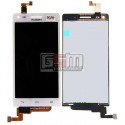 Дисплей для телефону Huawei Ascend G6-U10, белый, з тачскріном (дисплейний модуль)