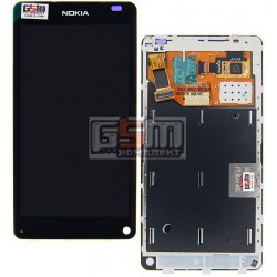 Дисплей для Nokia N9, черный, с сенсорным экраном (дисплейный модуль), с рамкой Дисплей для Nokia N9, черный, с сенсорным экраном (дисплейный модуль), с рамкой