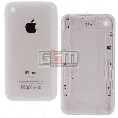 Задняя панель корпуса для Apple iPhone 3G, белая, high copy
