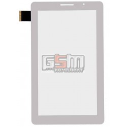 Тачскрин (сенсорный экран, сенсор) для китайского планшета 7, 30 pin, с маркировкой FPC-760A0-V01 KQ, FPC-0760A0-V01, FPC-708A0-V03, GT70PG124 SLR для Bassoon P1000, размер 182*108 мм, белый