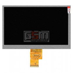 Екран (дисплей, монітор, LCD) для китайського планшету 7, 40 pin, з маркуванням HJ070NA-13A, EJ070NA, AT070TNA2 V.1, FPC-N070-40A, 32130915-P08-E, роздільною здатністю 1024*600, розмір 166*105мм Екран (дисплей, монітор, LCD) для китайського планшету 7, 40 pin, з маркуванням HJ070NA-13A, EJ070NA, AT070TNA2 V.1, FPC-N070-40A, 32130915-P08-E, роздільною здатністю 1024*600, розмір 166*105мм