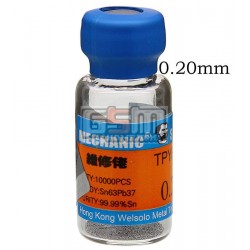 Припой-шарики 0,2 мм (10000) шт.
