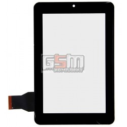 Тачскрин (сенсорный экран, сенсор) для китайского планшета 7, 40 pin, с маркировкой M704A1, M708A1, HLD-GG707S, HLD-GG707S-G-2045A-CP-V00, для Texet TM-7043XD, размер 186*121 мм, черный