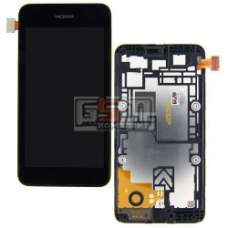 Дисплей для Nokia 530 Lumia, черный, с сенсорным экраном (дисплейный модуль), с рамкой Дисплей для Nokia 530 Lumia, черный, с сенсорным экраном (дисплейный модуль), с рамкой
