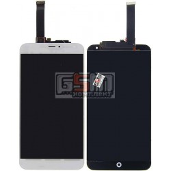 Дисплей для Meizu MX4 5.3", белый, с сенсорным экраном (дисплейный модуль)
