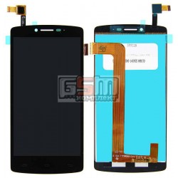 Дисплей для Prestigio MultiPhone 5550 Duo, черный, с сенсорным экраном (дисплейный модуль)