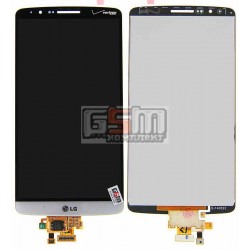 Дисплей для LG G3 D855, G3 D856 Dual, белый, original (PRC), с сенсорным экраном (дисплейный модуль)