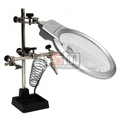 Тримач для плат з лінзою MG16129-B d130 3x Led підставка, підставка для паяльника