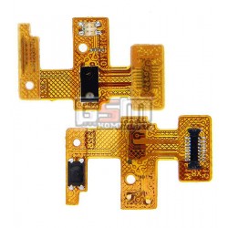 Шлейф для HTC Desire 601, кнопки включения, датчика приближения, с компонентами