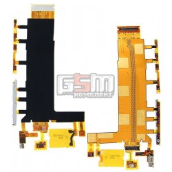Шлейф для Sony D6603 Xperia Z3, D6643 Xperia Z3, D6653 Xperia Z3, кнопки включения, боковых клавиш, звонка, с компонентами, с ви Шлейф для Sony D6603 Xperia Z3, D6643 Xperia Z3, D6653 Xperia Z3, кнопки включения, боковых клавиш, звонка, с компонентами, с ви