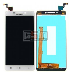 Дисплей для Lenovo A5000, белый, с сенсорным экраном (дисплейный модуль)