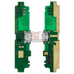 Шлейф для Lenovo S650, коннектора зарядки, микрофона, с компонентами, (плата зарядки)