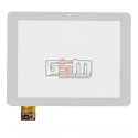 Тачскрін (сенсорний екран, сенсор) для китайського планшету 8, 10 pin, с маркировкой 080075-01A-1-V1, для Colorfly CT801, Ritmix RMD-840, размер 198*150 мм, белый