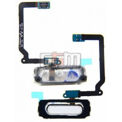 Шлейф для Samsung G900F Galaxy S5, G900H Galaxy S5, белый, кнопки меню, с компонентами