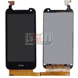 Дисплей для HTC Desire 310, черный, с сенсорным экраном (дисплейный модуль), (128*63,5)