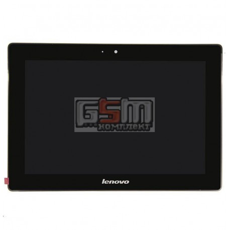 Дисплей для планшета Lenovo IdeaPad S6000, черный, с сенсорным экраном (дисплейный модуль), с рамкой, (версия 3G), #BP101WX1-206