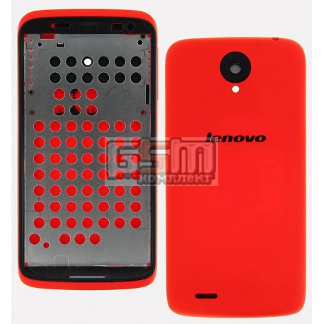 Корпус для Lenovo S820, красный