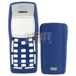Корпус для Nokia 1100, 1101, синий, копия ААА, передняя и задняя панель