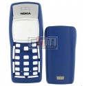Корпус для Nokia 1100, 1101, синій, China quality ААА, передня і задня панель