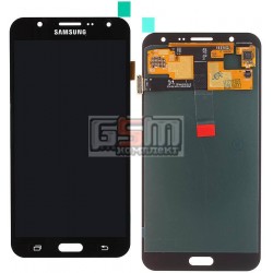 Дисплей для Samsung J700F/DS Galaxy J7, J700H/DS Galaxy J7, J700M/DS Galaxy J7, черный, с сенсорным экраном (дисплейный модуль)