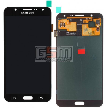 Дисплей для Samsung J700F/DS Galaxy J7, J700H/DS Galaxy J7, J700M/DS Galaxy J7, черный, с сенсорным экраном (дисплейный модуль)