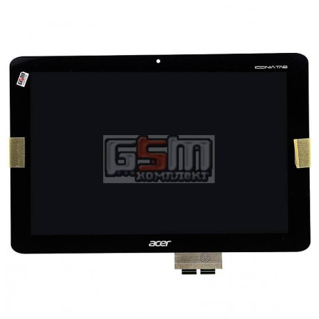 Дисплей для планшетов Acer Iconia Tab A210, Iconia Tab A211, черный, с сенсорным экраном (дисплейный модуль)
