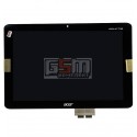 Дисплей для планшету Acer Iconia Tab A210, Iconia Tab A211, чорний, з сенсорним екраном (дисплейний модуль)